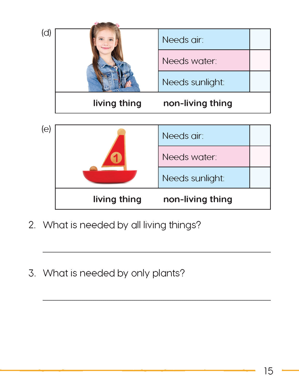 Next Generation Science Activity Book – Grade 1, Book A