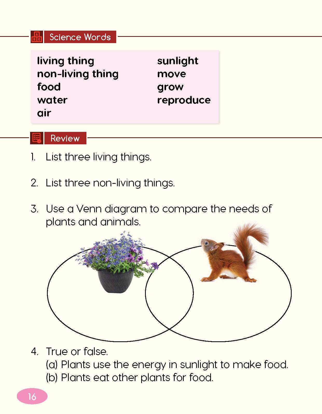 Next Generation Science Textbook – Grade 1, Book A