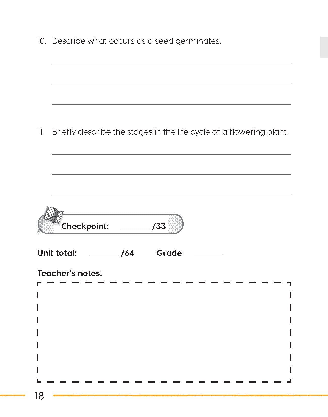 Next Generation Science – Review and Assessment Level 3