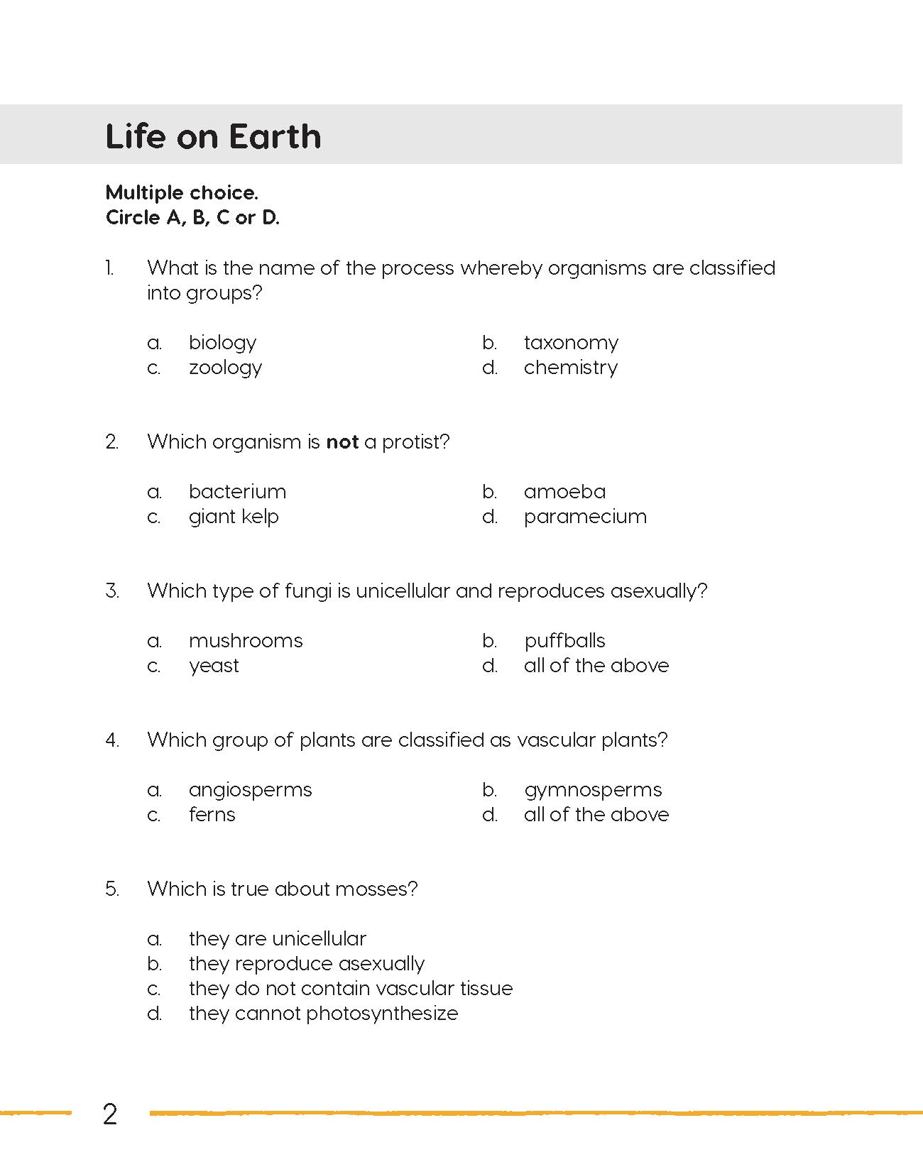 Next Generation Science – Review and Assessment Level 6