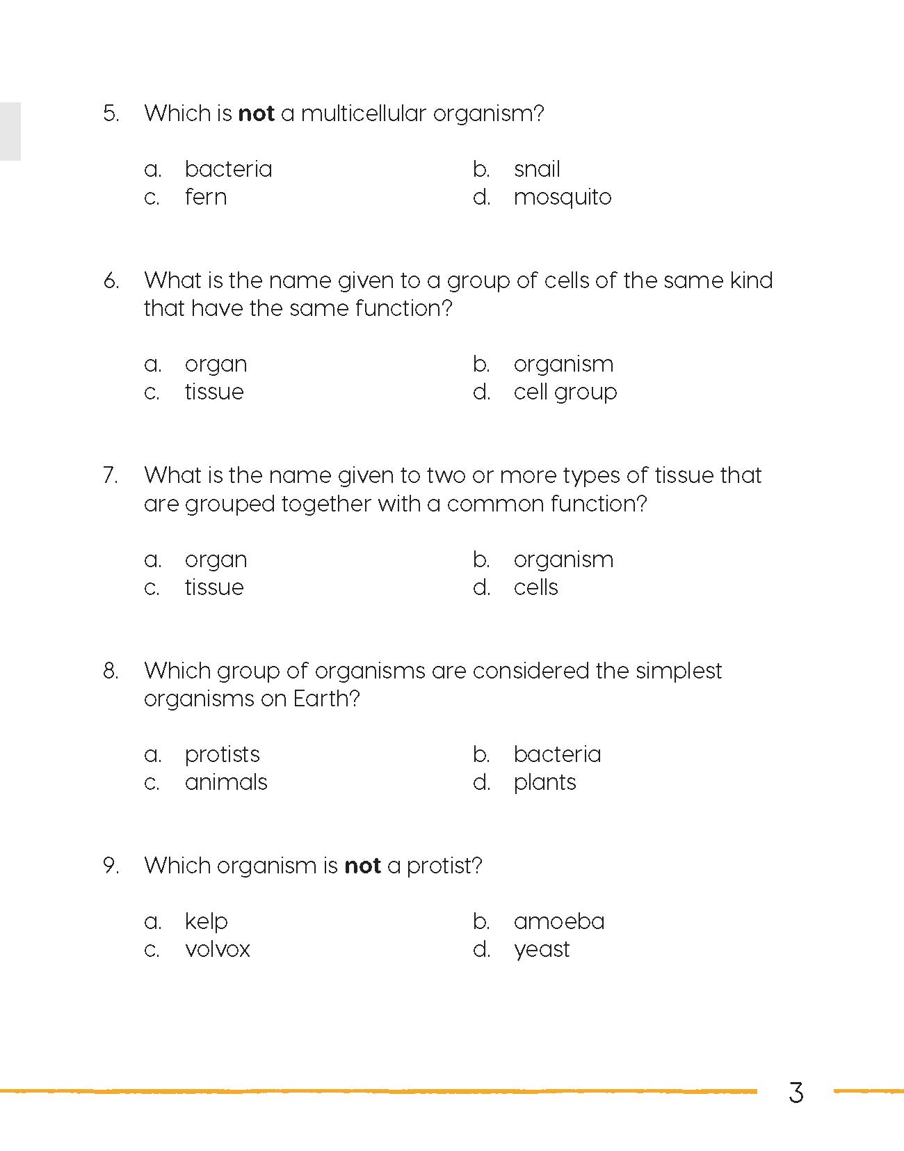 Next Generation Science – Review and Assessment Level 4