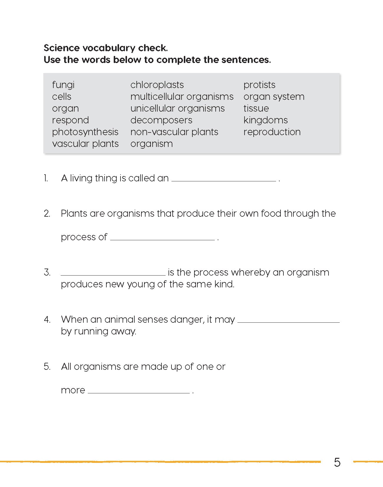 Next Generation Science – Review and Assessment Level 4