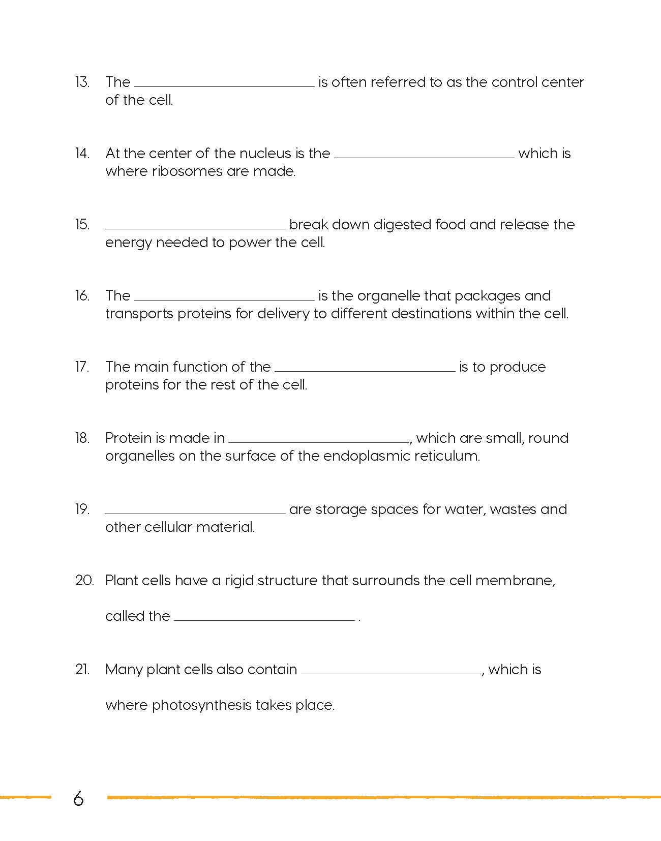 Next Generation Science – Review and Assessment Level 6