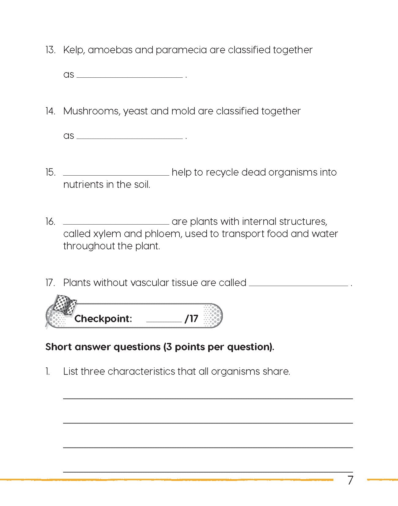 Next Generation Science – Review and Assessment Level 4