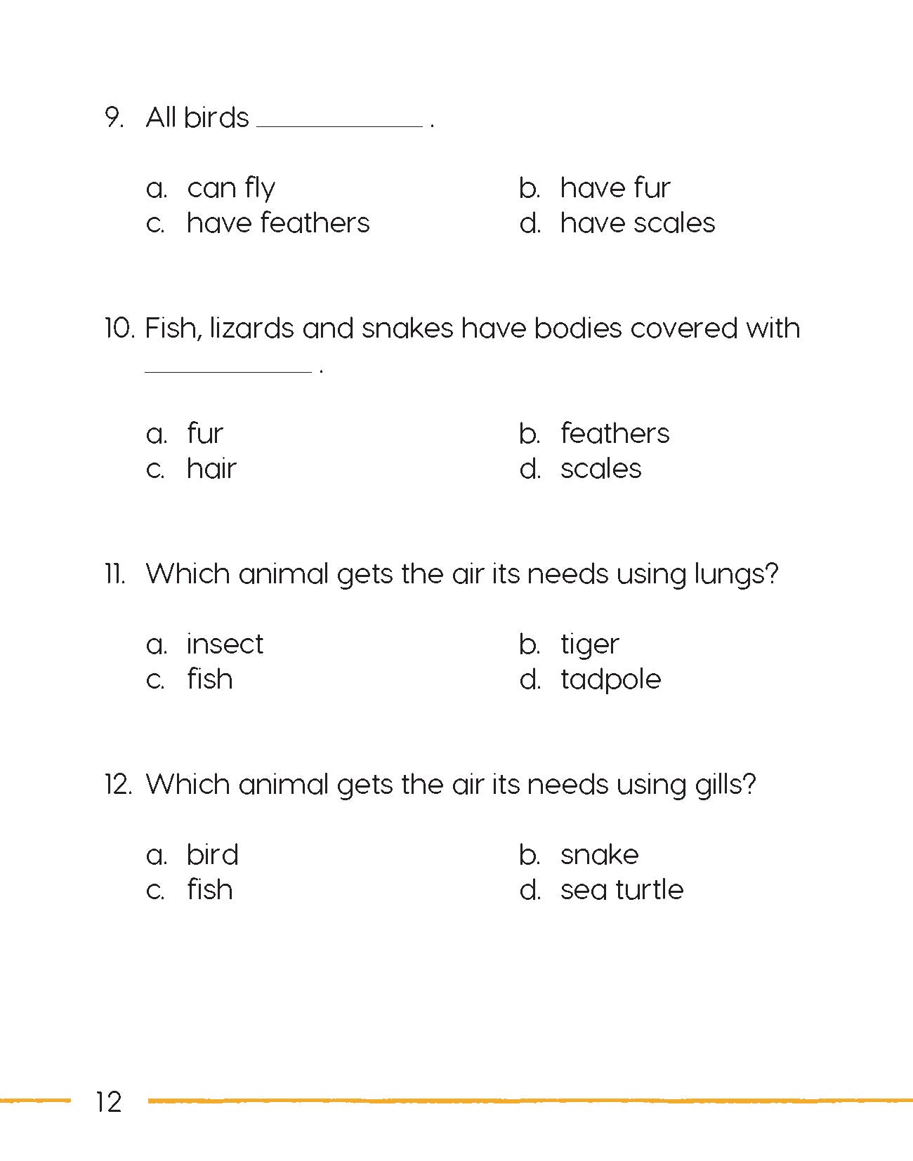 Next Generation Science – Review and Assessment Level 1