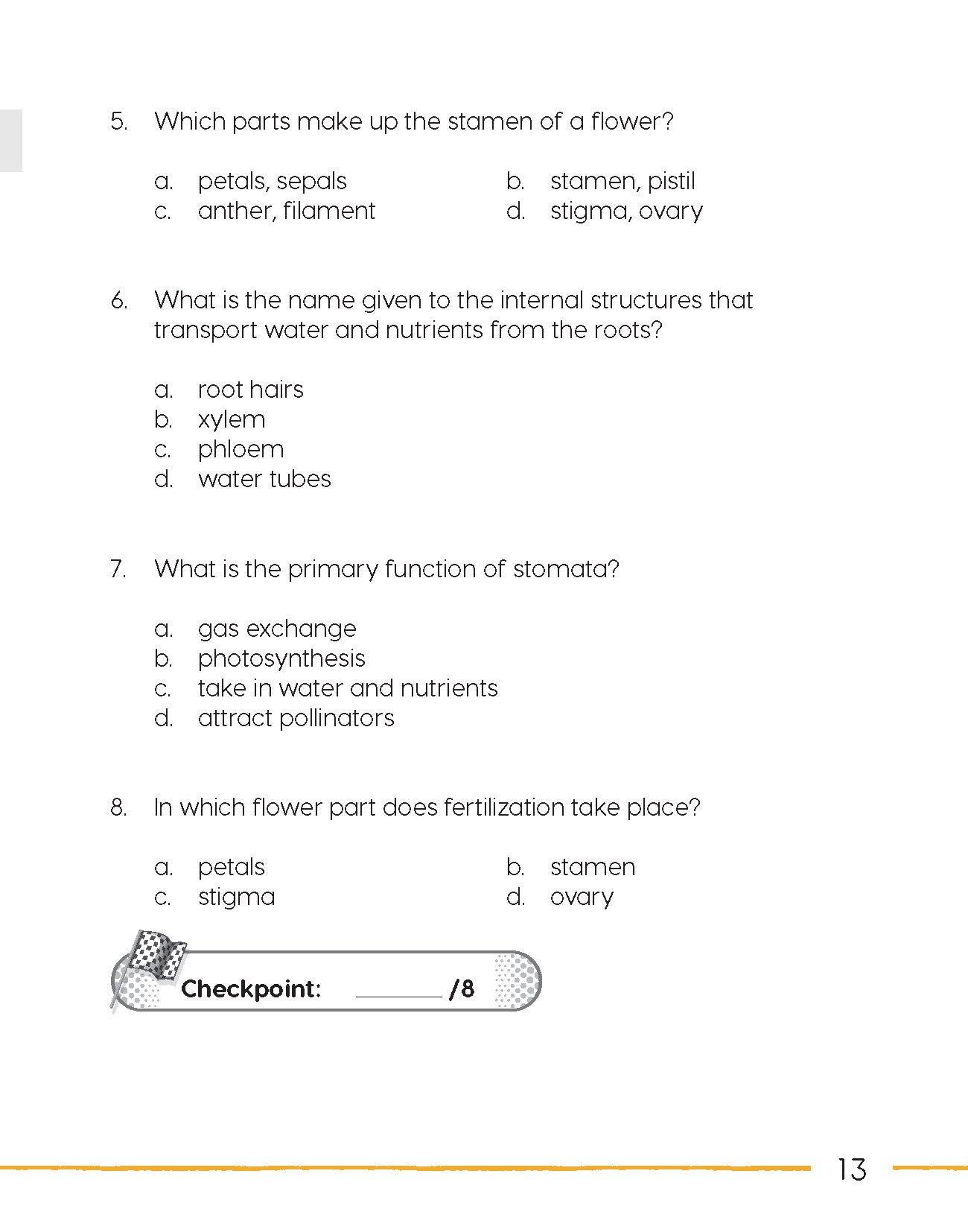 Next Generation Science – Review and Assessment Level 4