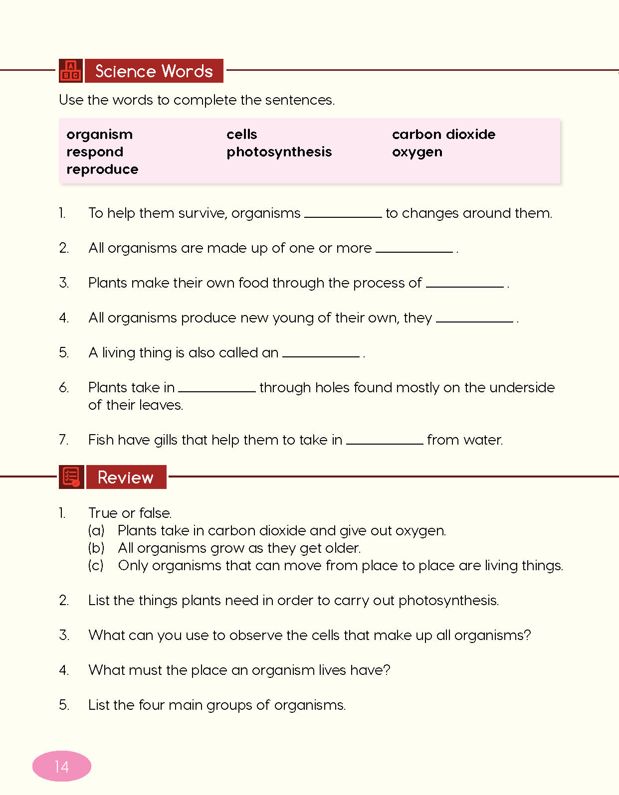 Next Generation Science Textbook – Grade 3, Book A