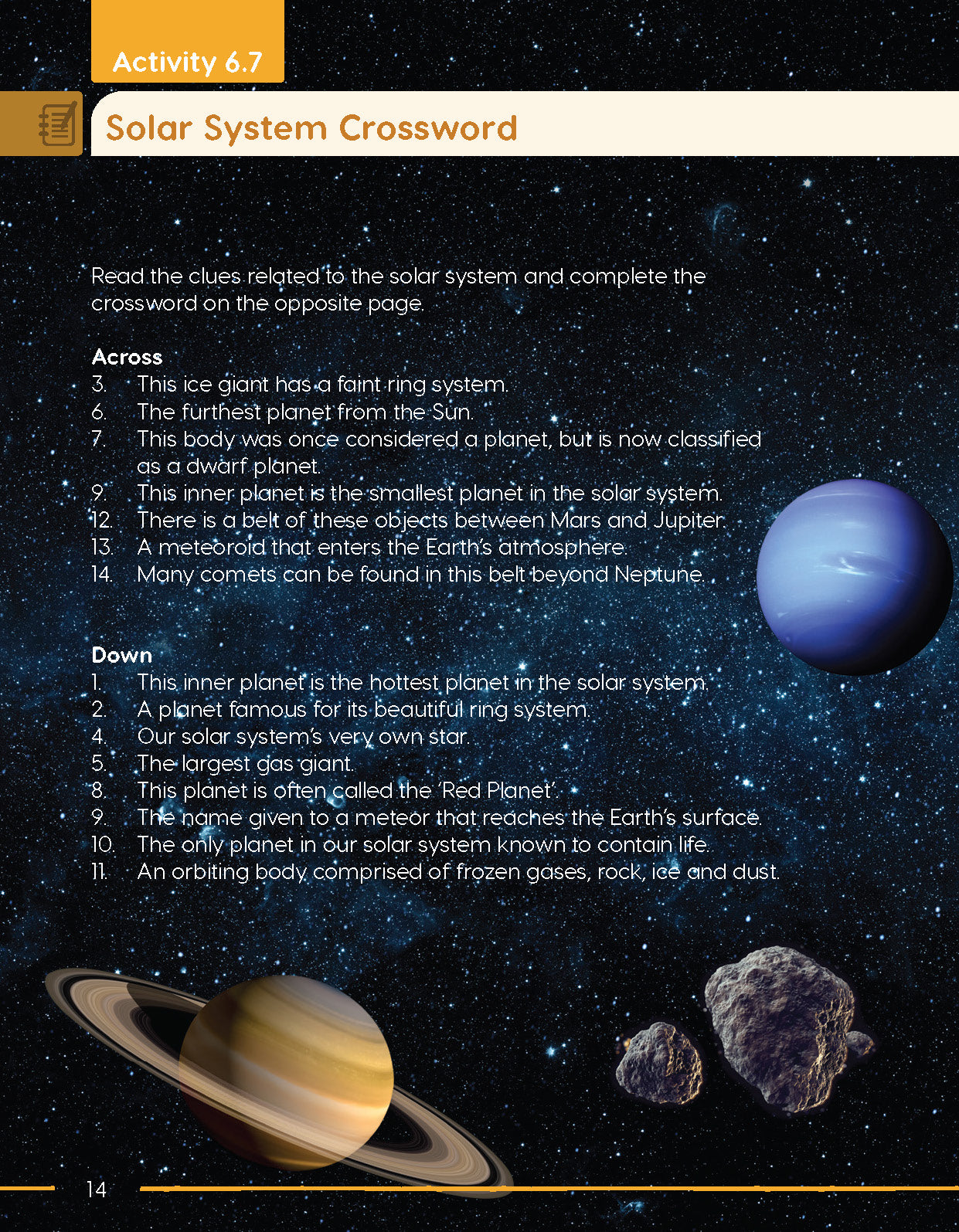 Next Generation Science Activity Book – Grade 6, Book B