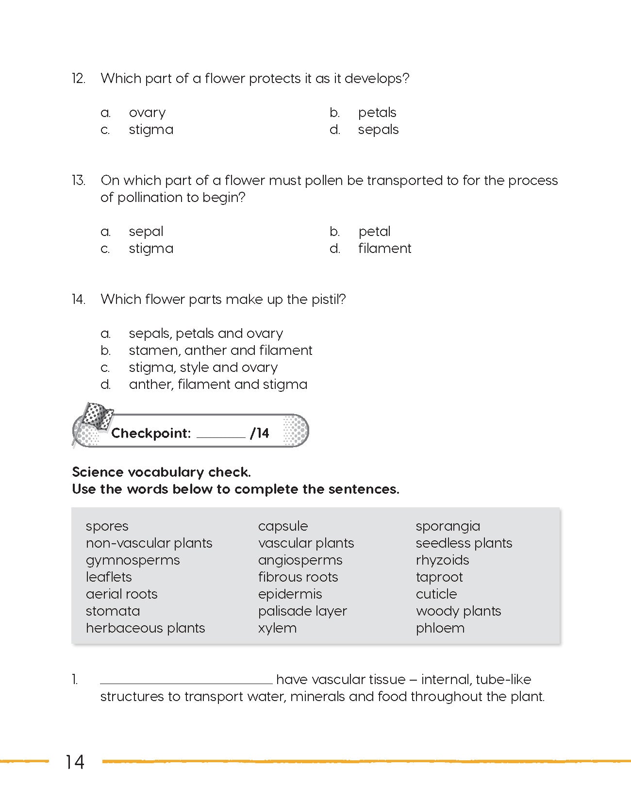 Next Generation Science – Review and Assessment Level 6