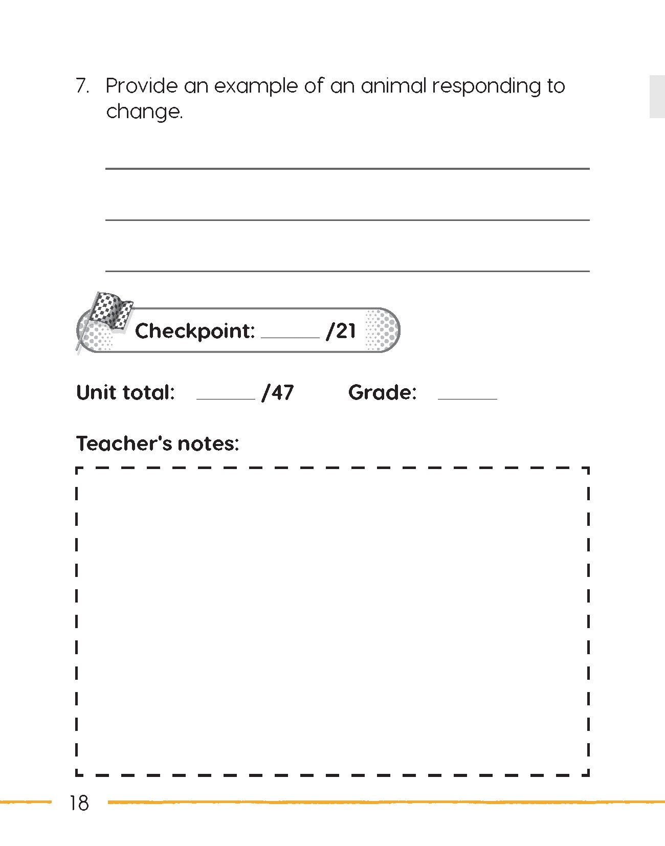 Next Generation Science – Review and Assessment Level 1